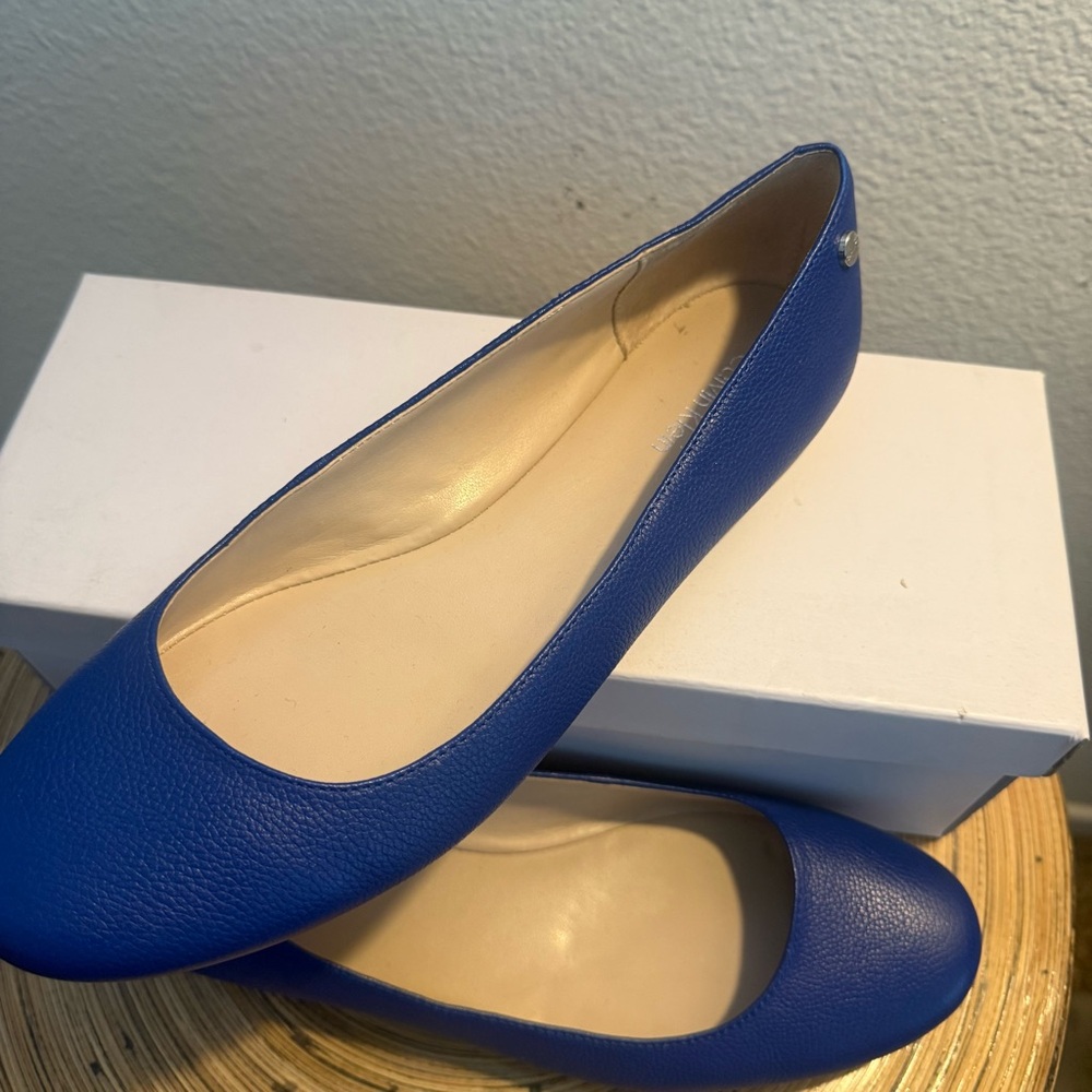 Calvin Klein Collection Blue Flats